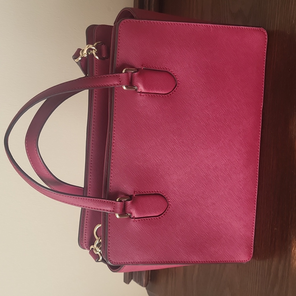 Kate Spade Burgendy Crossbody Satchel Bag - Picture 3 of 11